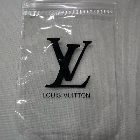 LV Clear Logo Pouch card holder - Picture 1 of 3